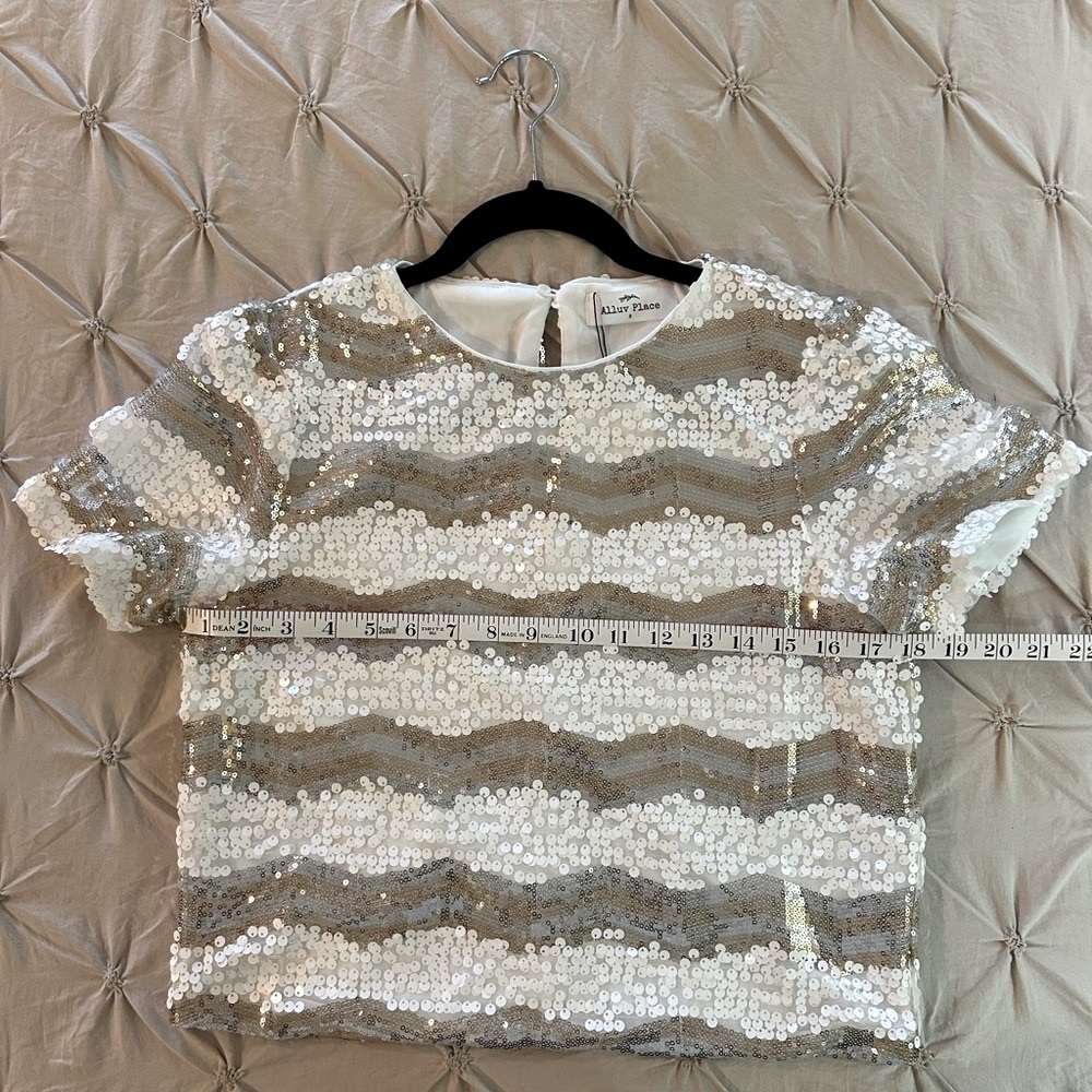 ✨HP✨ Cropped Sequin Top - Picture 3 of 11